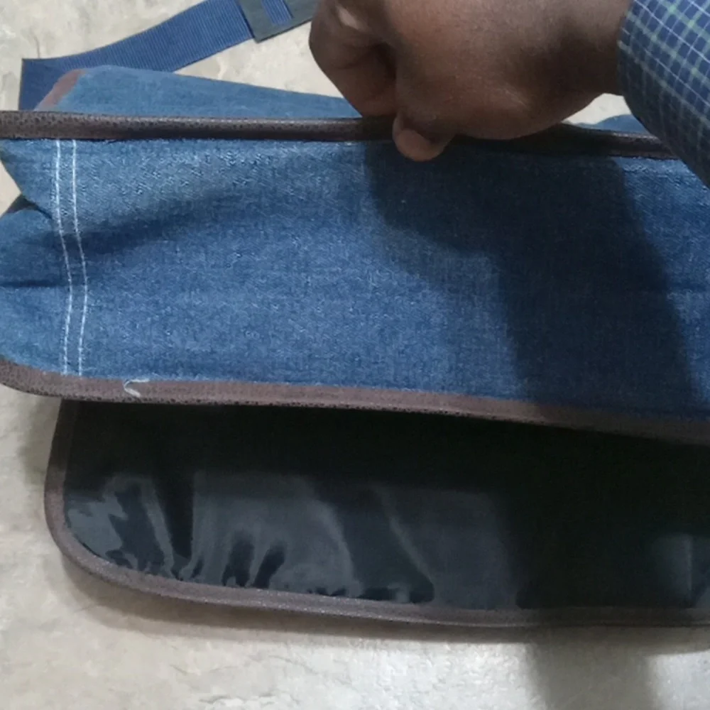 Genuine Article Denim Messenger Bag